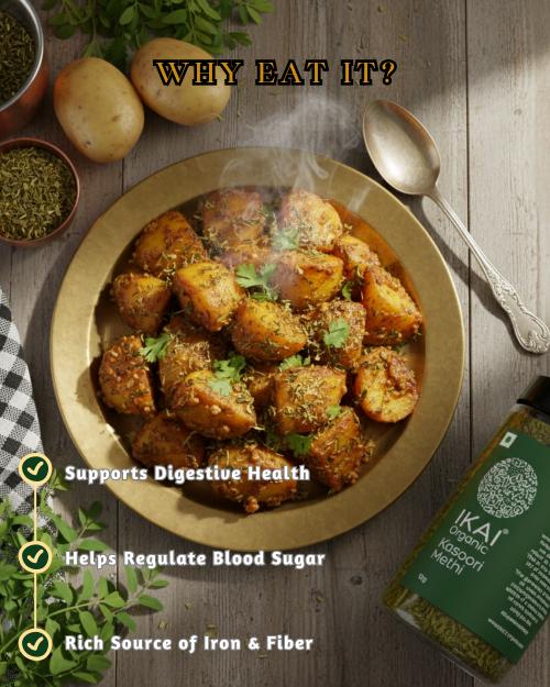 IKAI Organic Kasuri Methi (Sundried Organic Fenugreek Leaves)