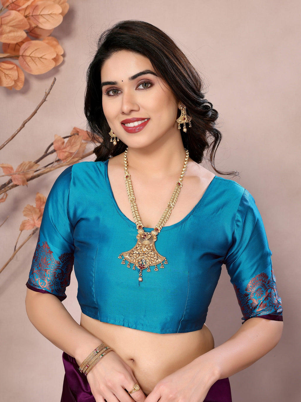 Vedant Vastram Soft Litchi Silk Kanjeevaram Saree - Wine