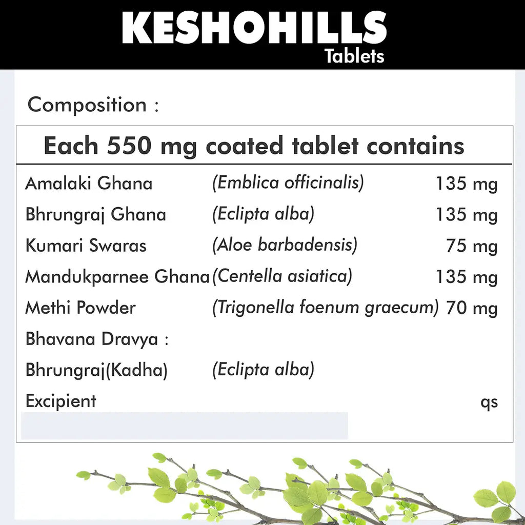 Herbal Hills Ayurveda Keshohills Tablets