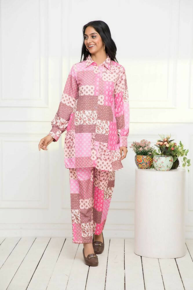 Myshka Multi-Printed Women Bling & Sparkly Co-Ords