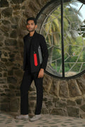 Statement Embroidered Black Co-Ord Set by Hilo Design