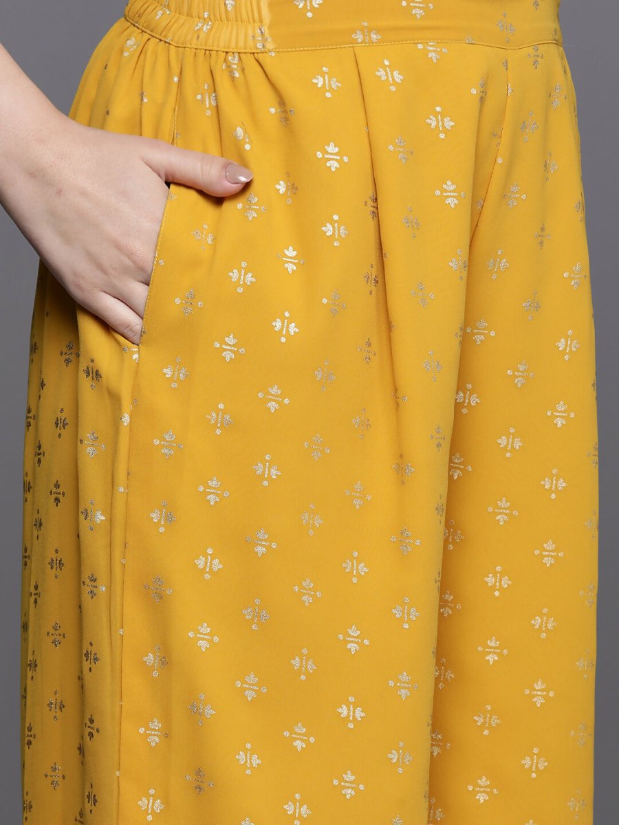 Ahalyaa Women's Traditional Wear Co-ods - Mustard