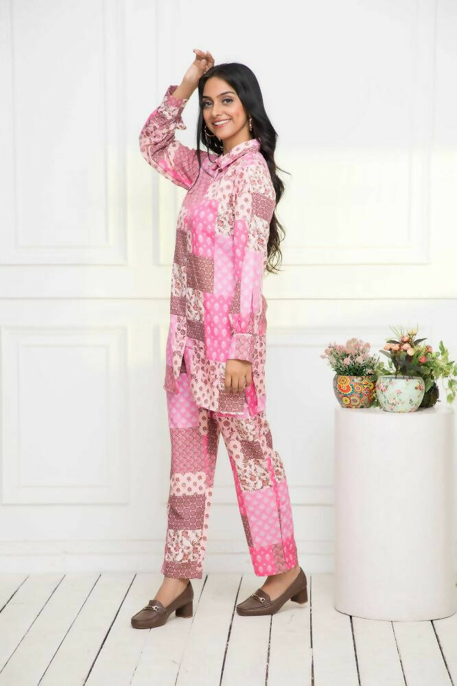 Myshka Multi-Printed Women Bling & Sparkly Co-Ords