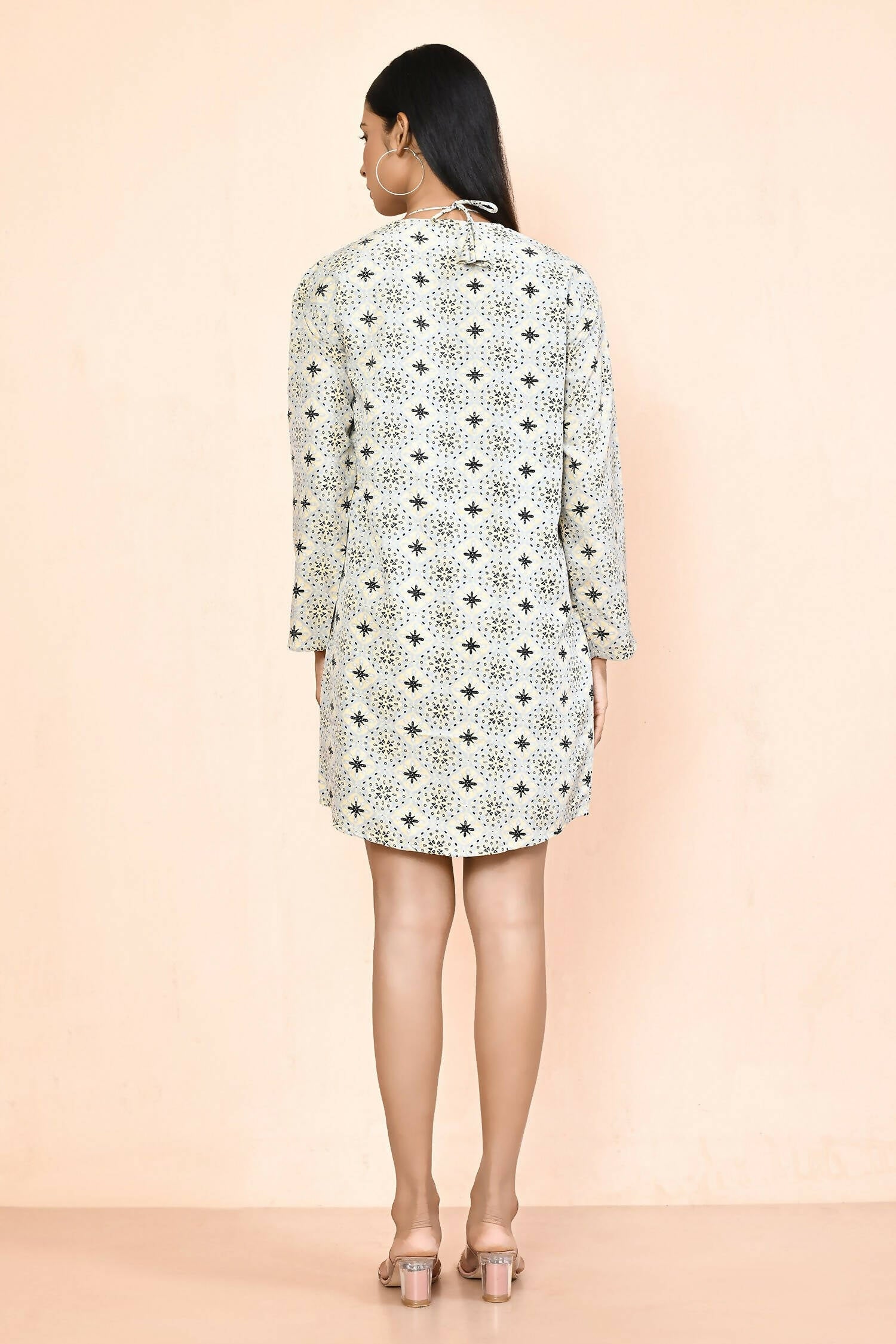 Grey Platinum Creap Printed Co-Sets - Femella