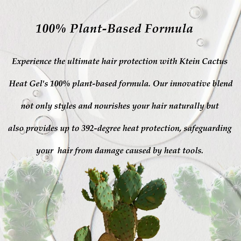 Ktein Cactus Heat Gel: 392°F Ultimate Heat Defense & Luscious Hair