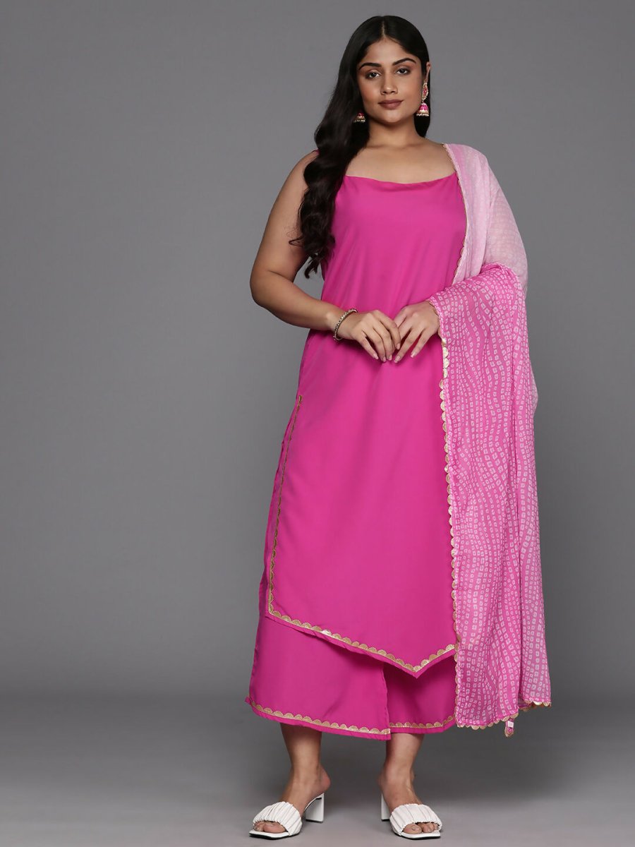 Ahalyaa Women's Traditional wear Kurta Set - Pink