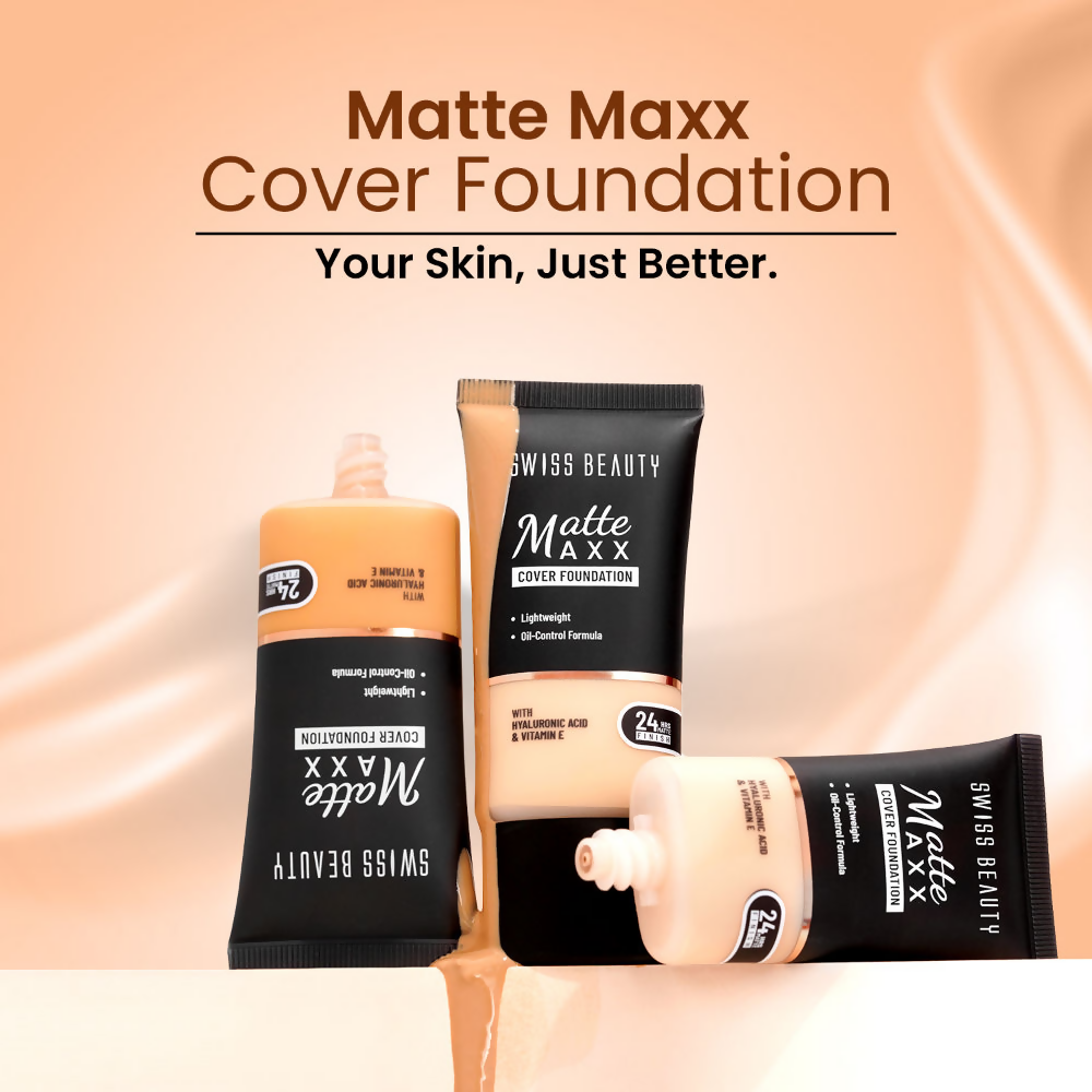 Swiss Beauty Matte Maxx Cover Foundation - 1 Fair Warm