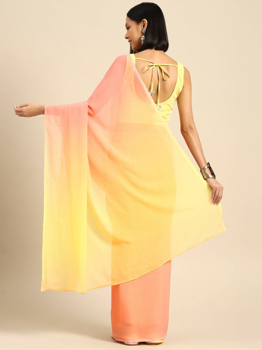 Ahalyaa Women's Traditional wear Saree - Yellow