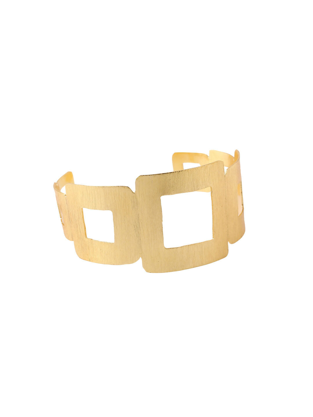 NVR Women Gold-Polished Adjustable Kada Bracelet