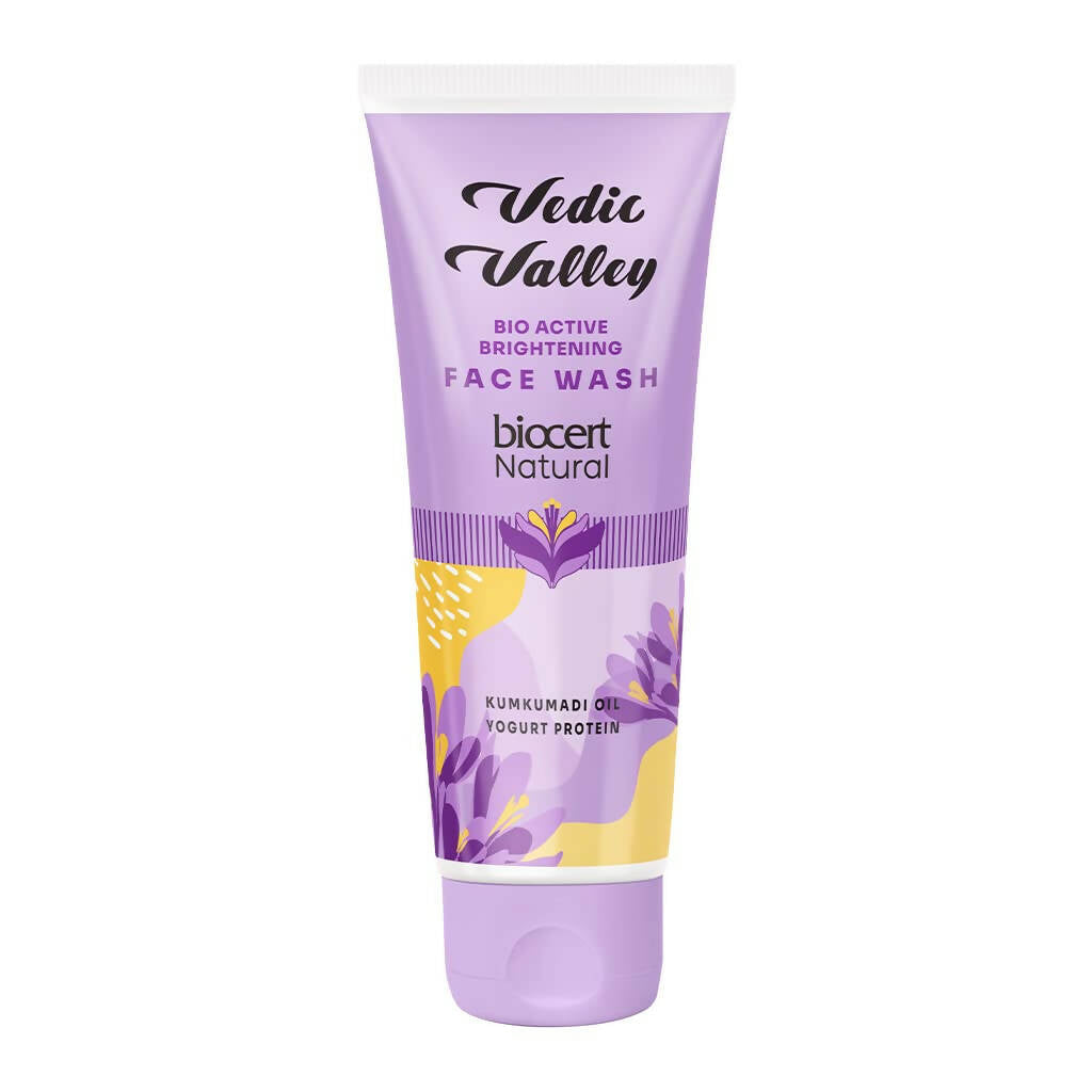 Vedic Valley Face Wash Bio Brightening With Kumkumadi Oil & Yogurt Protein