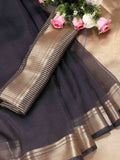 Shree Shyam Fashion Organza Grey Saree