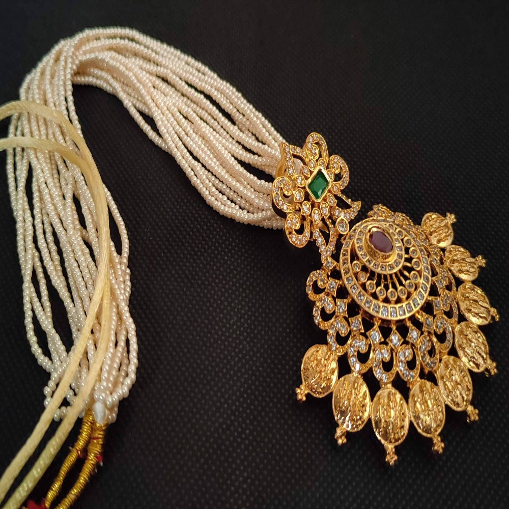 Multicolor Temple Pendant necklace
