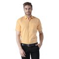 RIAG Yellow Men's Half Sleeves Solid Shirt