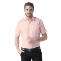RIAG Pink Men's Half Sleeves Solid Shirt