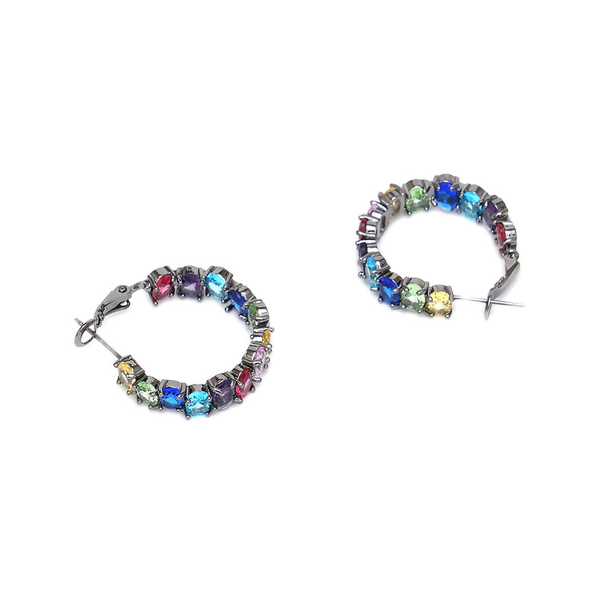 Multi Loops Silver Plated- Ruby Raang