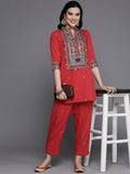 Ahalyaa Women's Traditional Wear Co-ods - Red