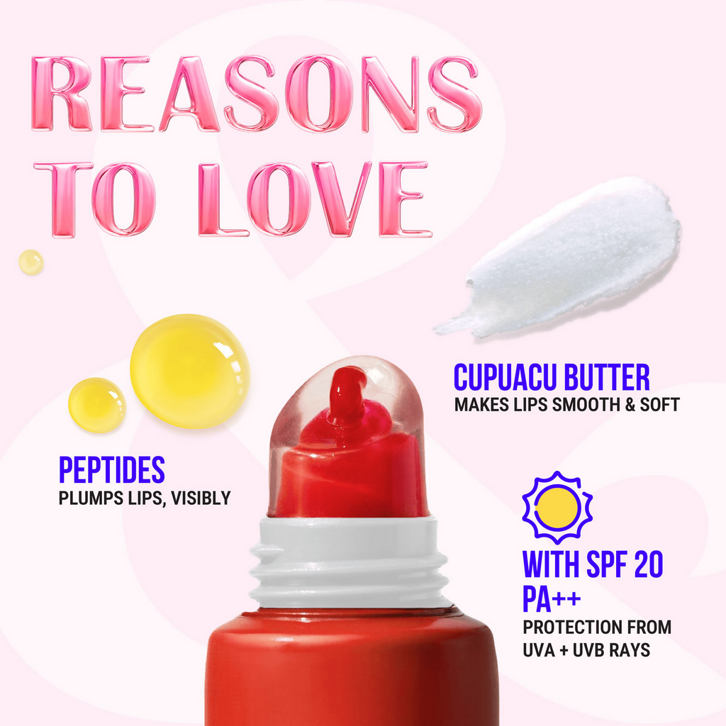 Blue Heaven Butter & Balm Peptide Based Tinted Lip Balm With Spf 20 Pa++ - Strawberry