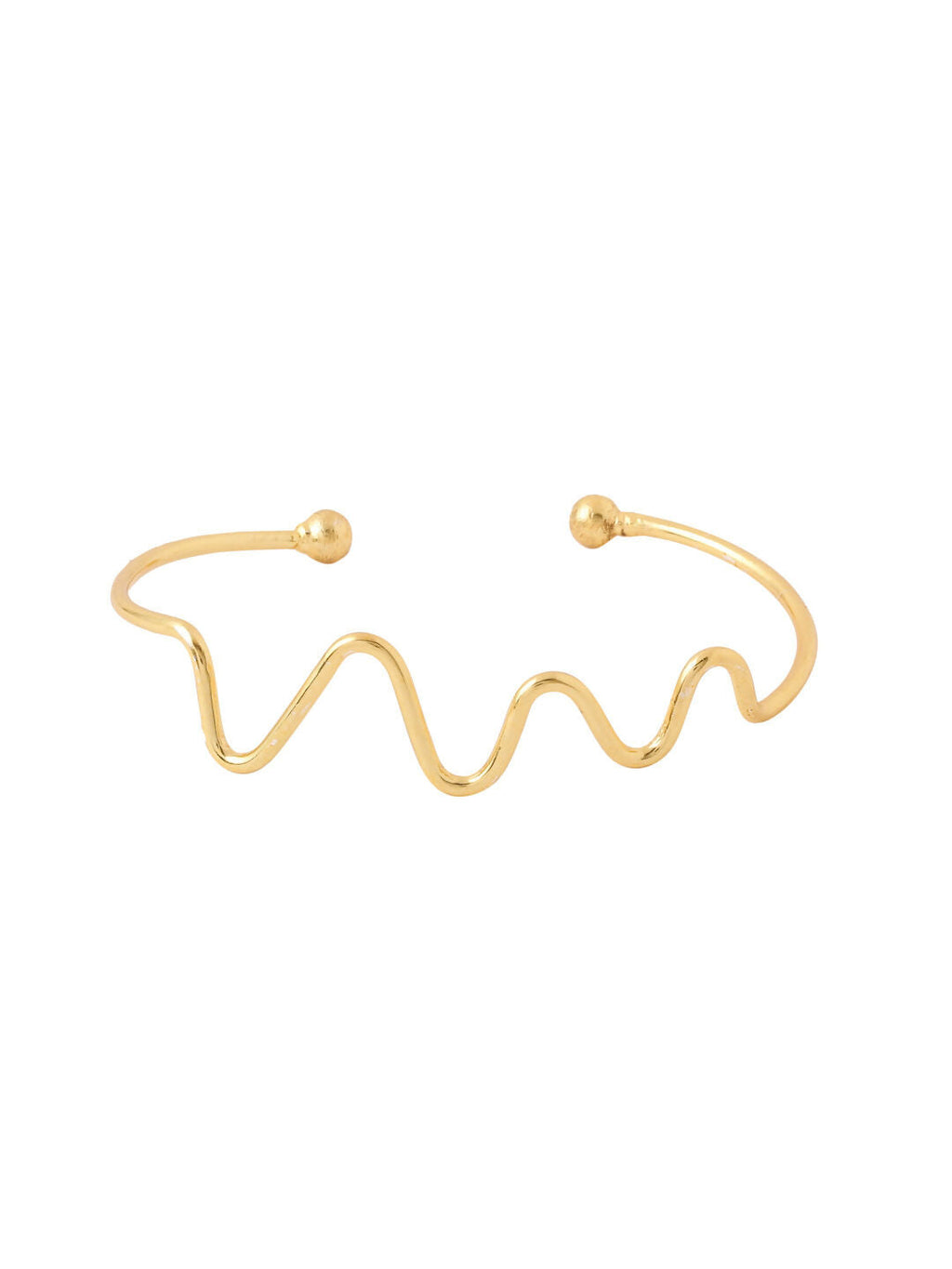 NVR Women Gold-Polished Adjustable Kada Bracelet