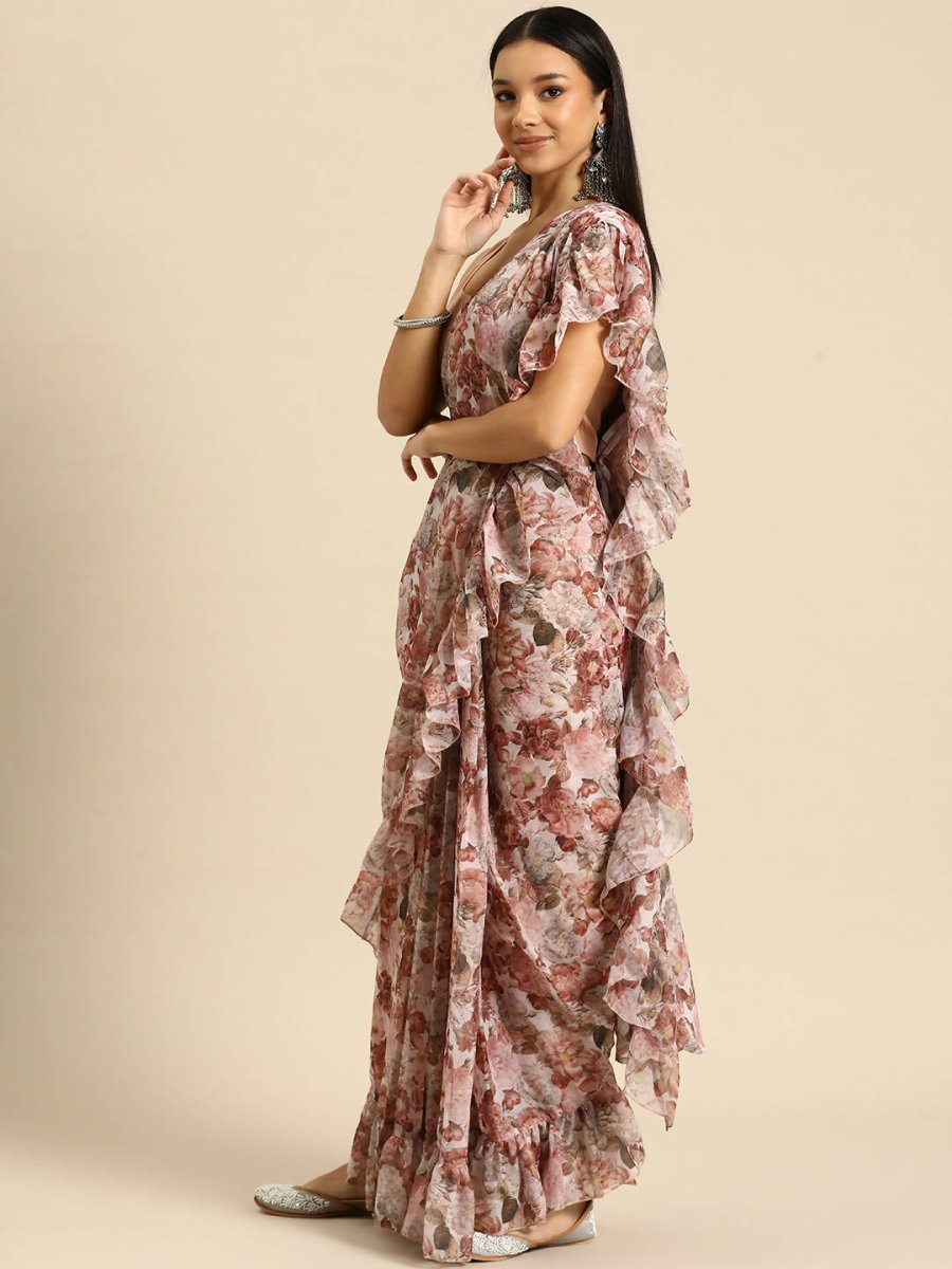 Ahalyaa Women's Traditional Wear Saree - Pink Color