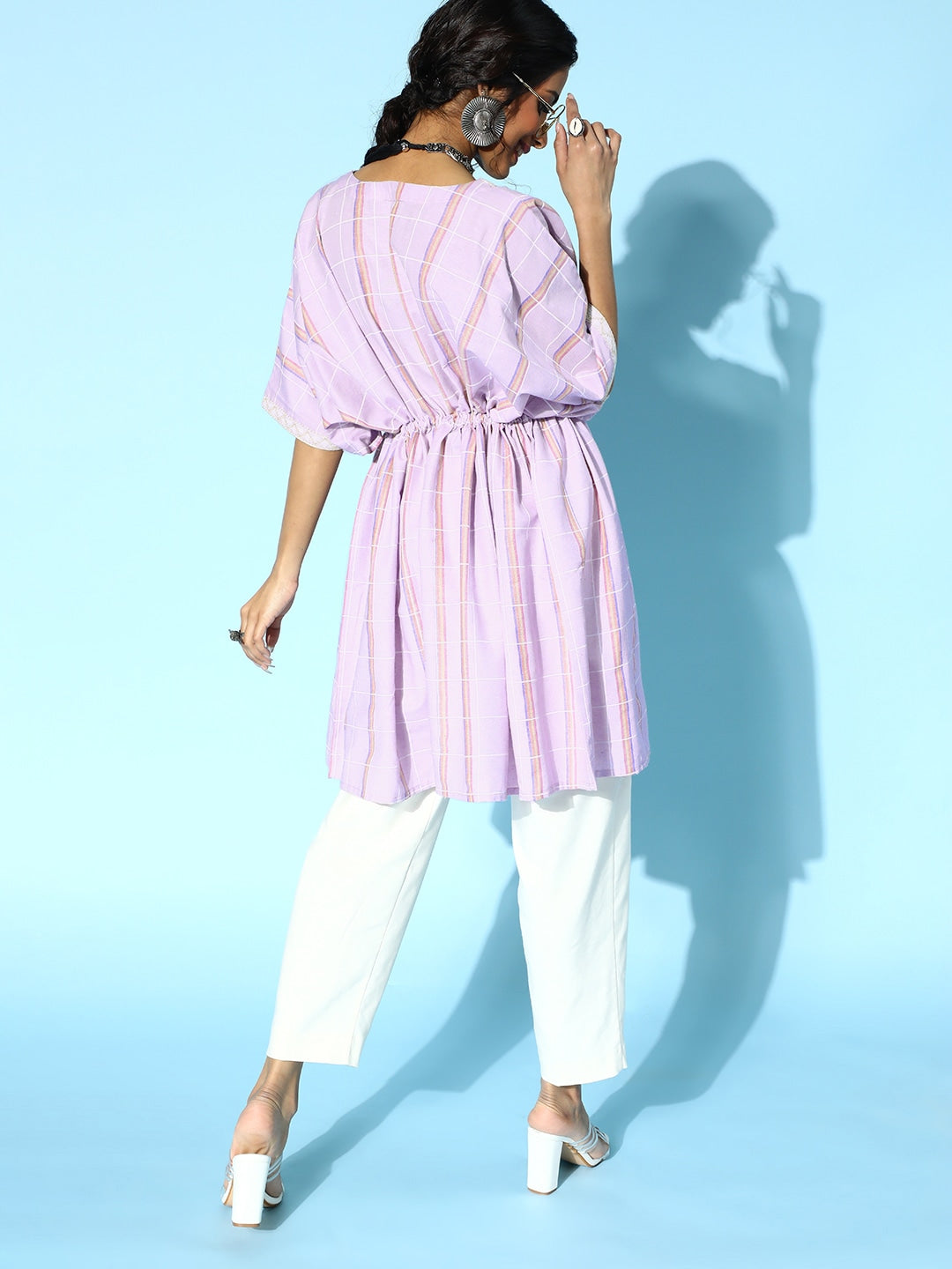 Yufta Lavender Kaftan Kurta