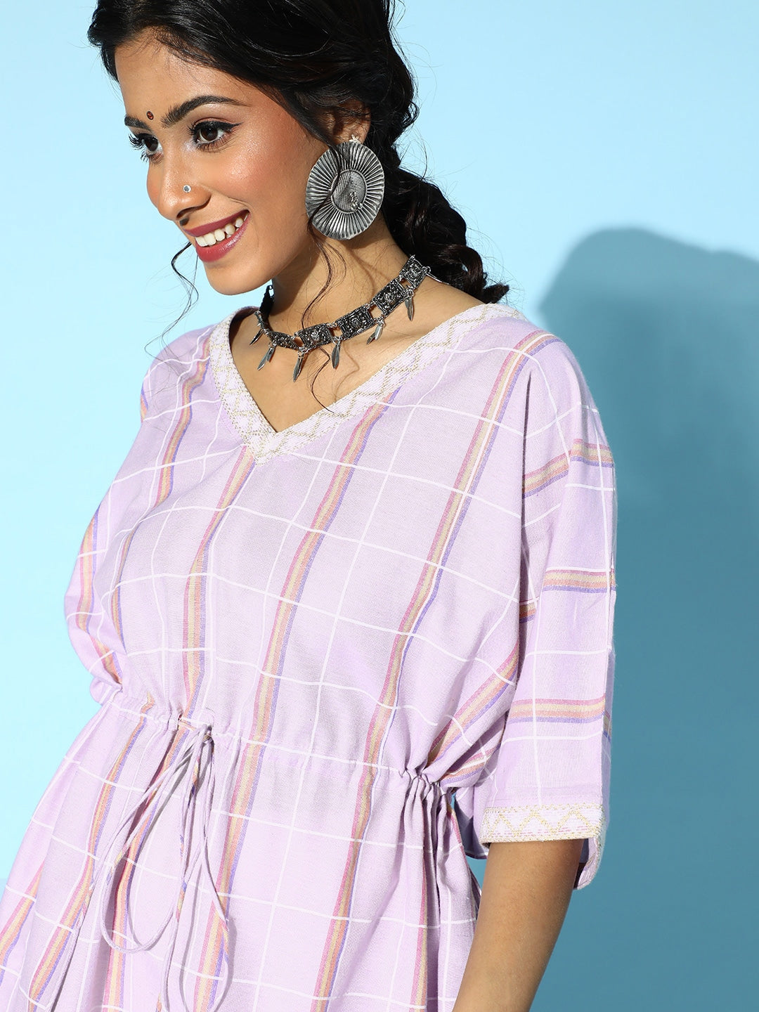 Yufta Lavender Kaftan Kurta