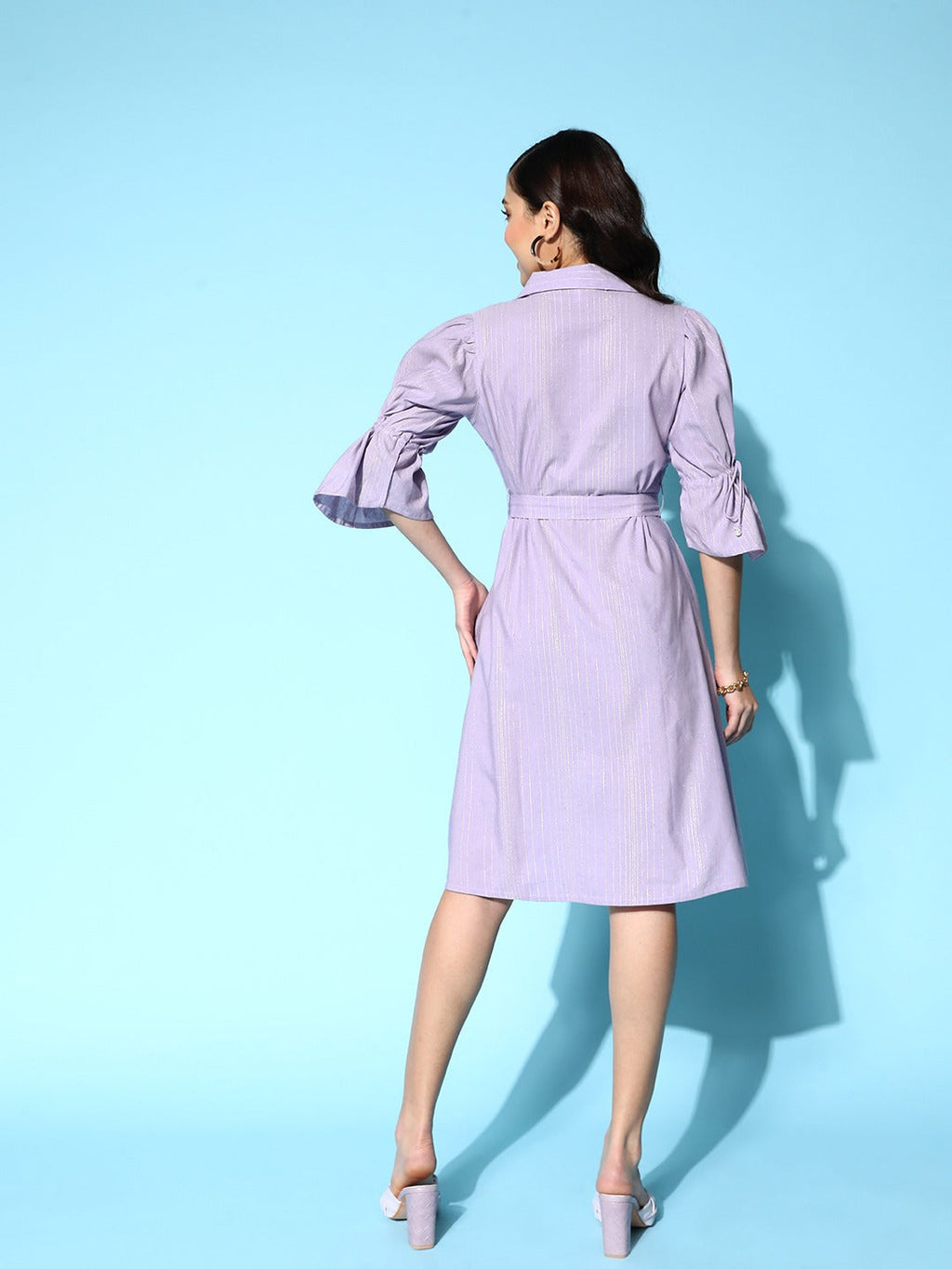 Yufta Lavender Shirt Dress