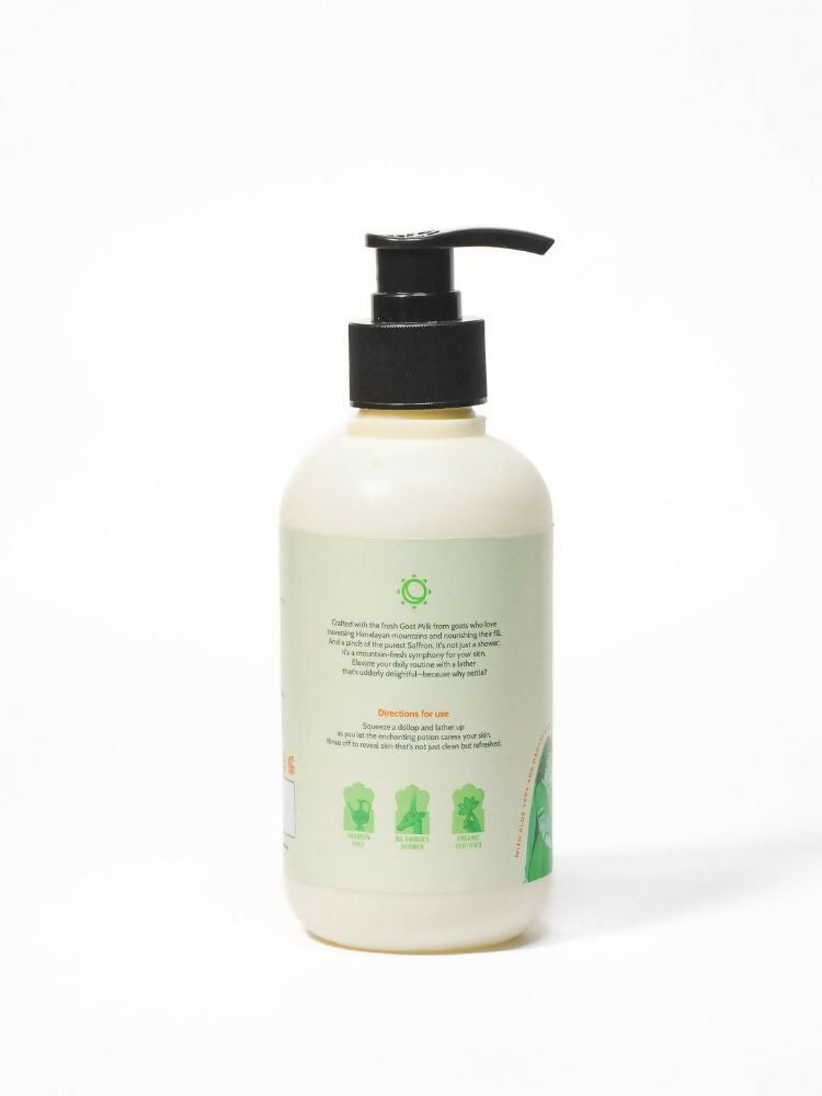 The Good Routine Goat Milk & Saffron Sulphate-Free Shower Gel