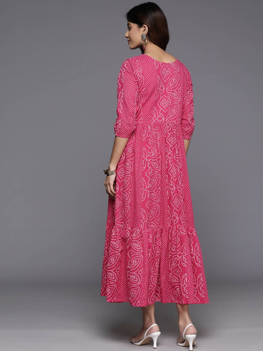 Ahalyaa Women's Traditional wear Dress - Pink