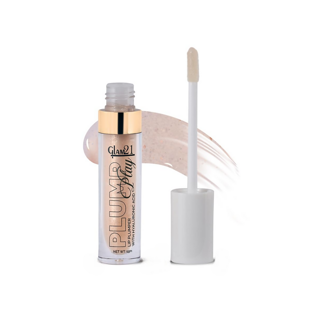 Glam21 Lip Plump Play Lip Plumper With Hyaluronic Acid - 04 Nude Shimmer