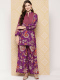 Ahalyaa Women's Traditional Wear Co-ods - Purple