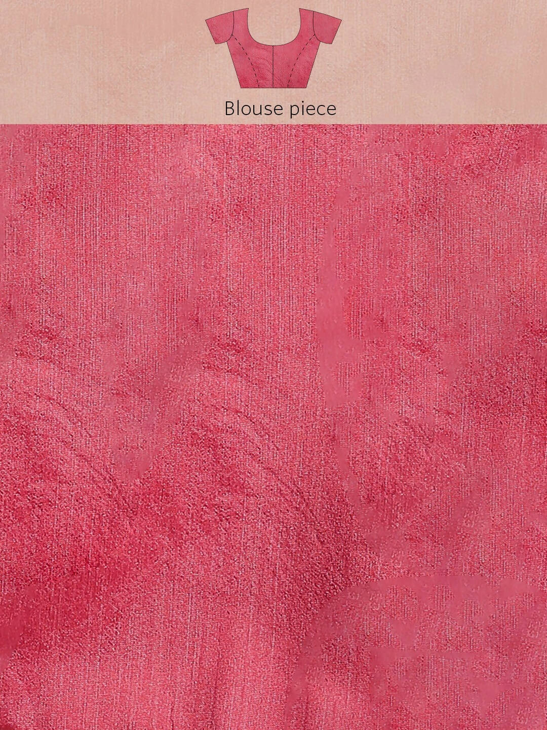 Pink Organza Printed Saree With Blouse Piece - Nivaa