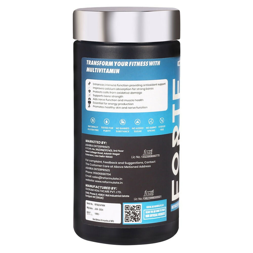 Reformulate Forte Men Multivitamin I Boosts Energy & Mood I Supports Immunity Tablets