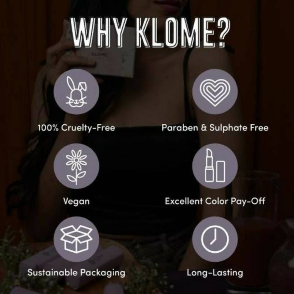 Klome Essentials Vegan Matte Lipstick-Clovewood (Nude Brown)