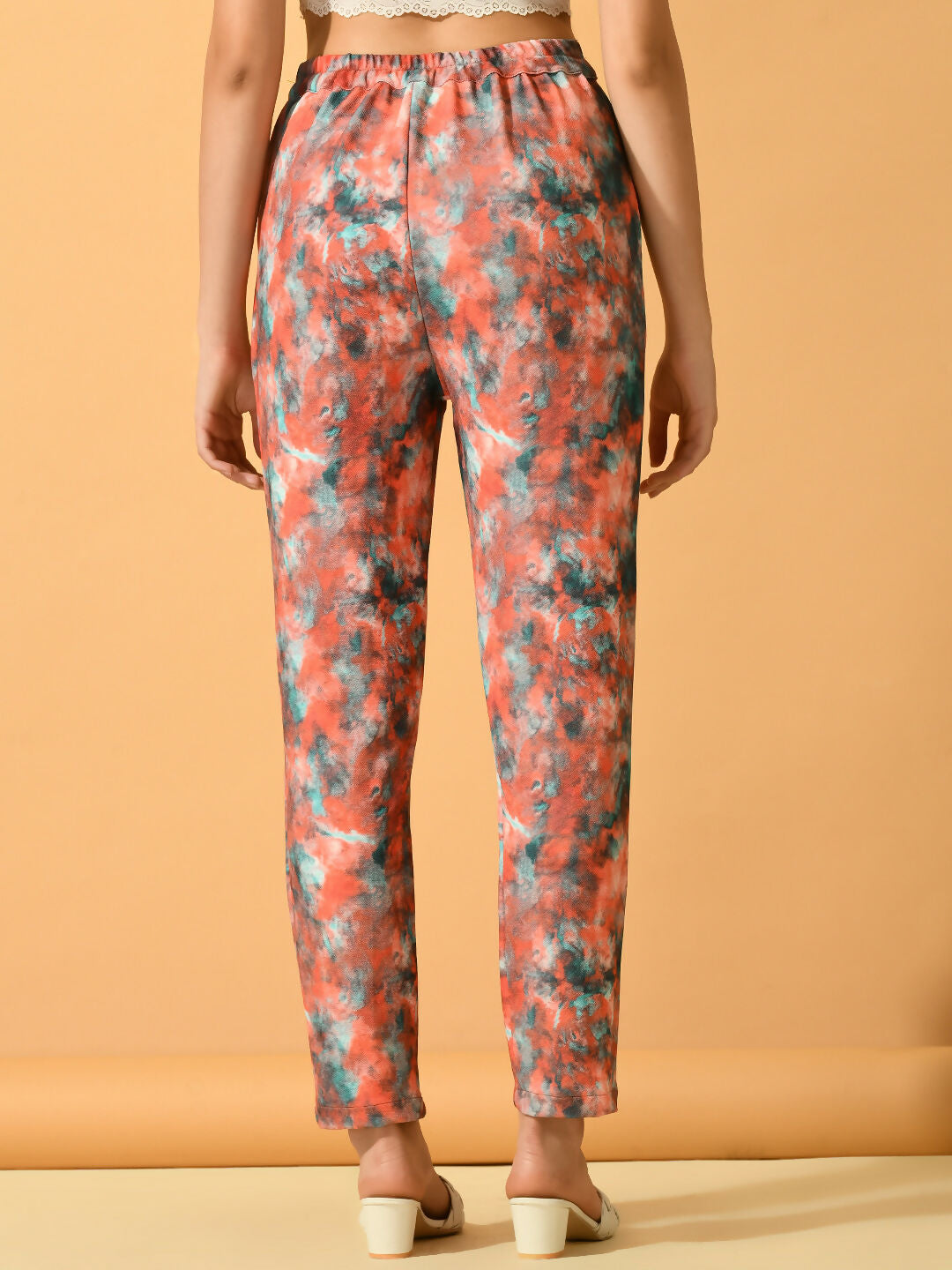Myshka Women's Multi Slim Fit Party Trouser