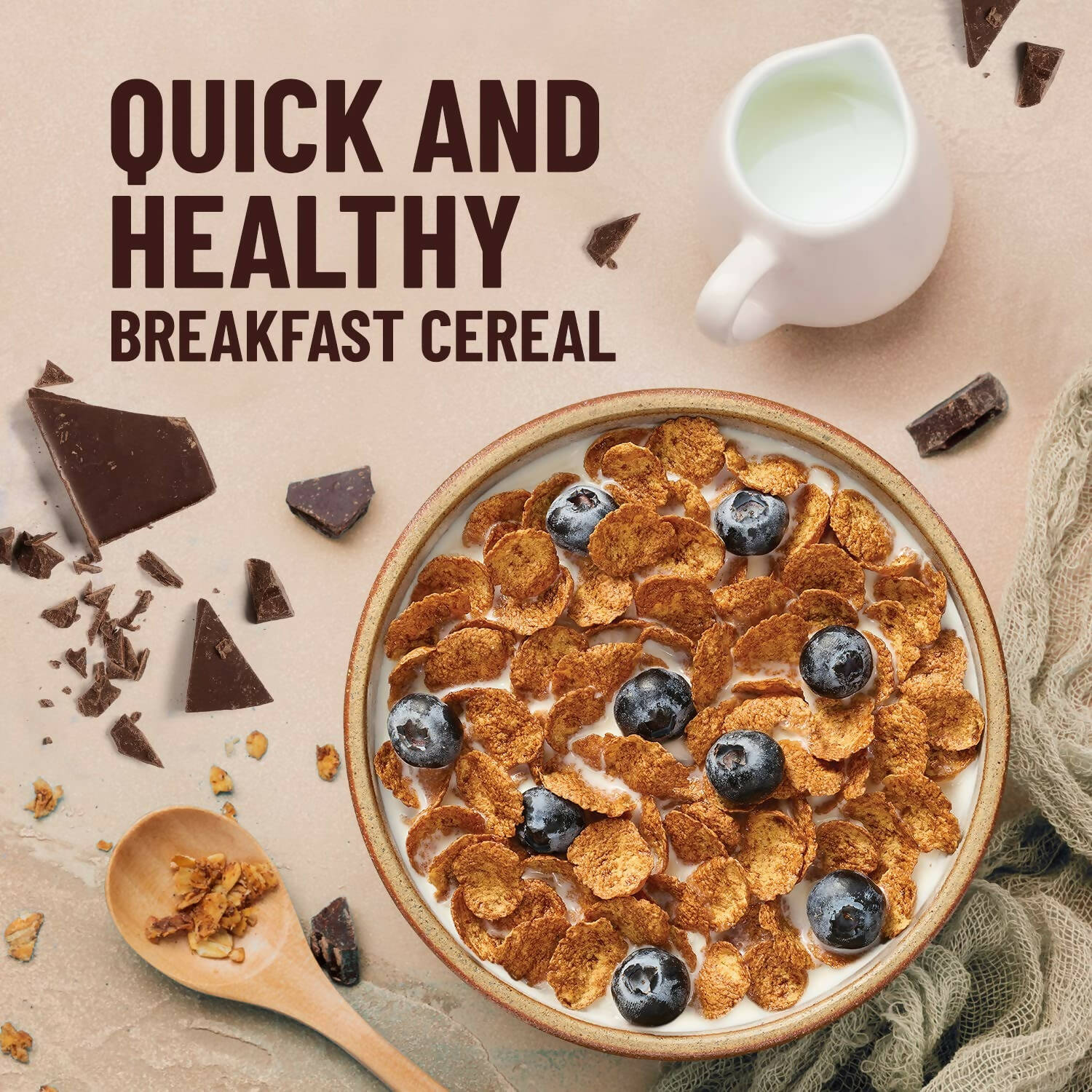 Mille Chocolate Buckwheat Breakfast Flakes