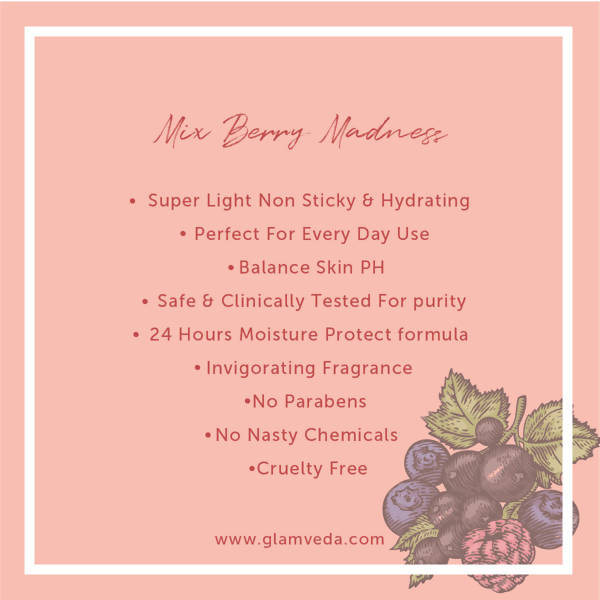 Glamveda British Rose & Milk Refreshing Body Lotion