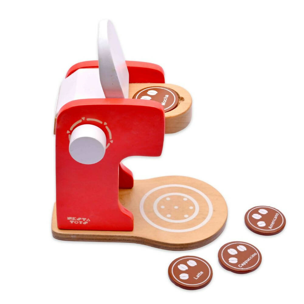 Nesta Toys Wooden Coffee Maker Toy - Multicolor