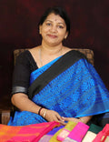 Black And Ink Blue Colour Contrast Thread Border Khadi Cotton Saree By Gayathri Reddy Designer Studio