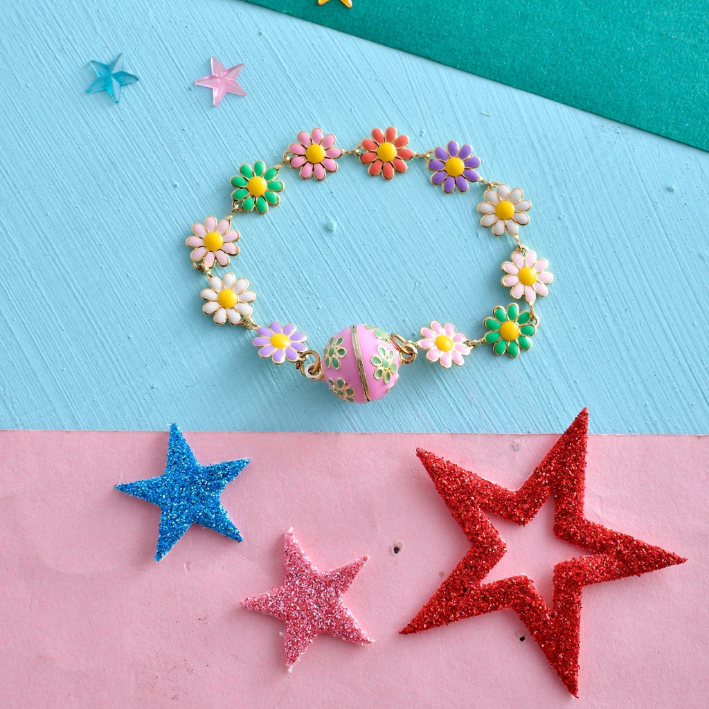 trueBrowns X Voylla Colourful Flowers Kid's Thread Rakhi For Kids