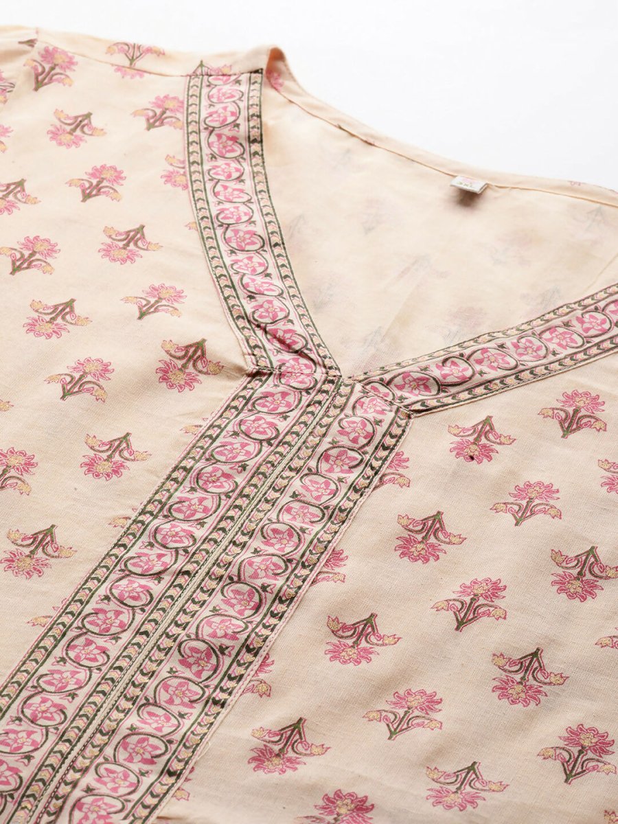 Ahalyaa Women's Traditional wear Co-ords - Tan
