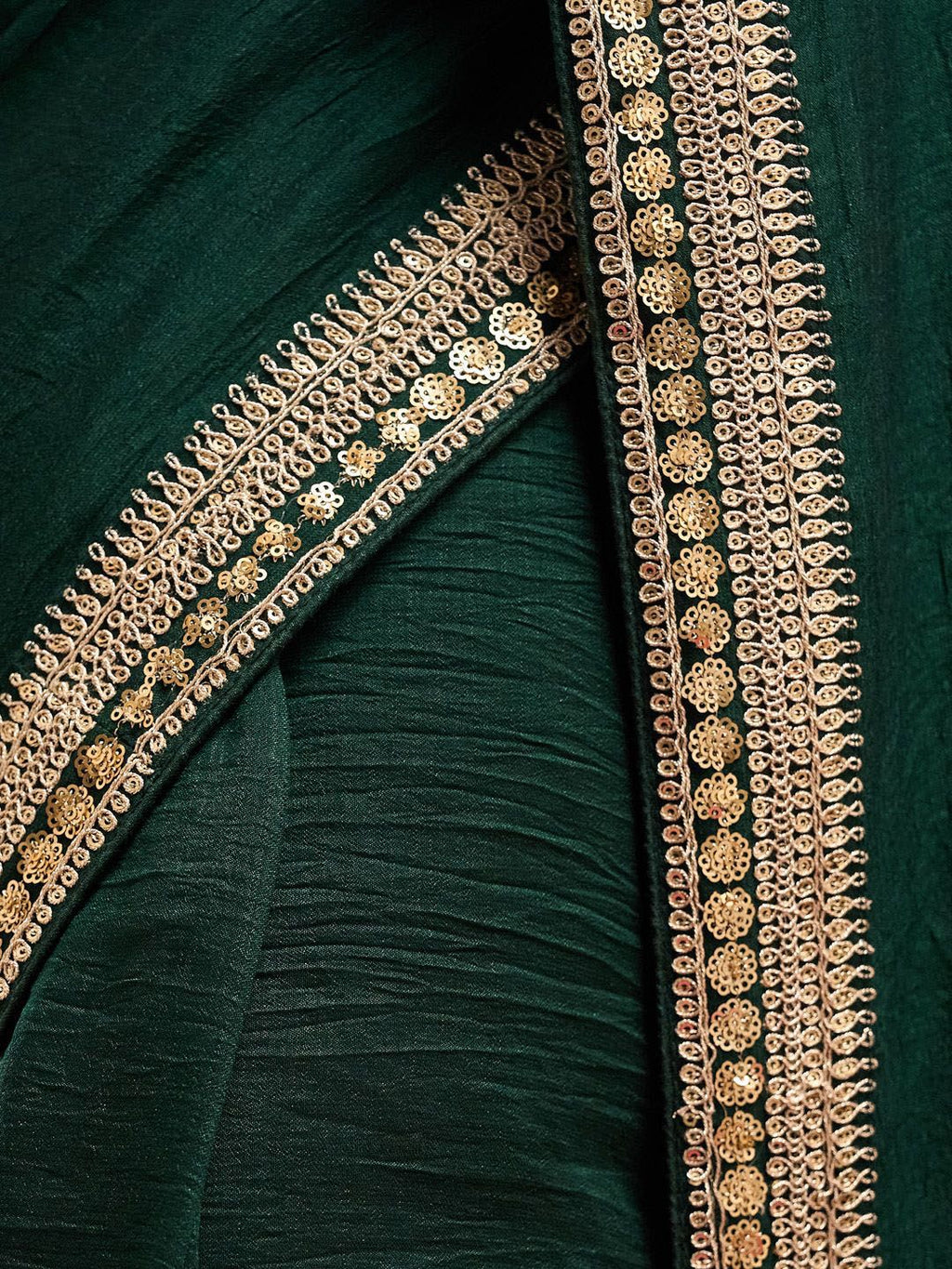 kasee Solid Embroidered Pure Silk Saree