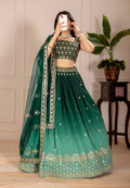 Lehenga Mart Designer Wedding Lehenga choli for Women - green