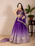 Lehenga Mart Designer Wedding Lehenga choli for Women - purple