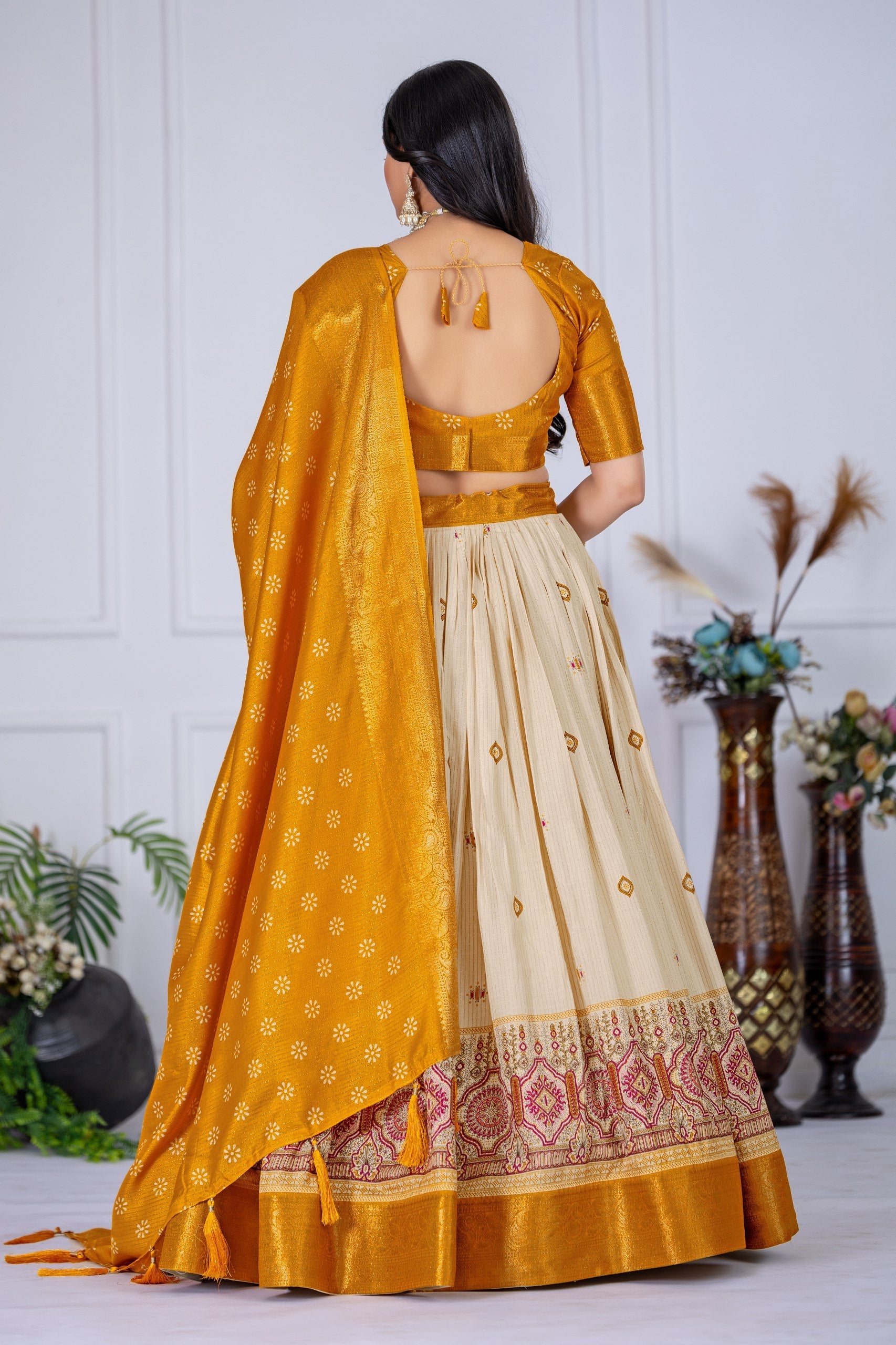 Lehenga Mart Designer Wedding Lehenga choli for Women - Yellow
