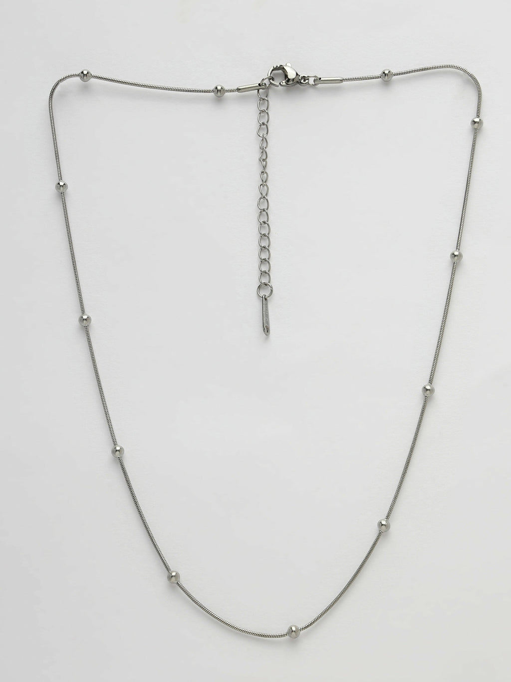 NVR Women's Set of 3 Silver-Toned German Silver Oxidised Chain