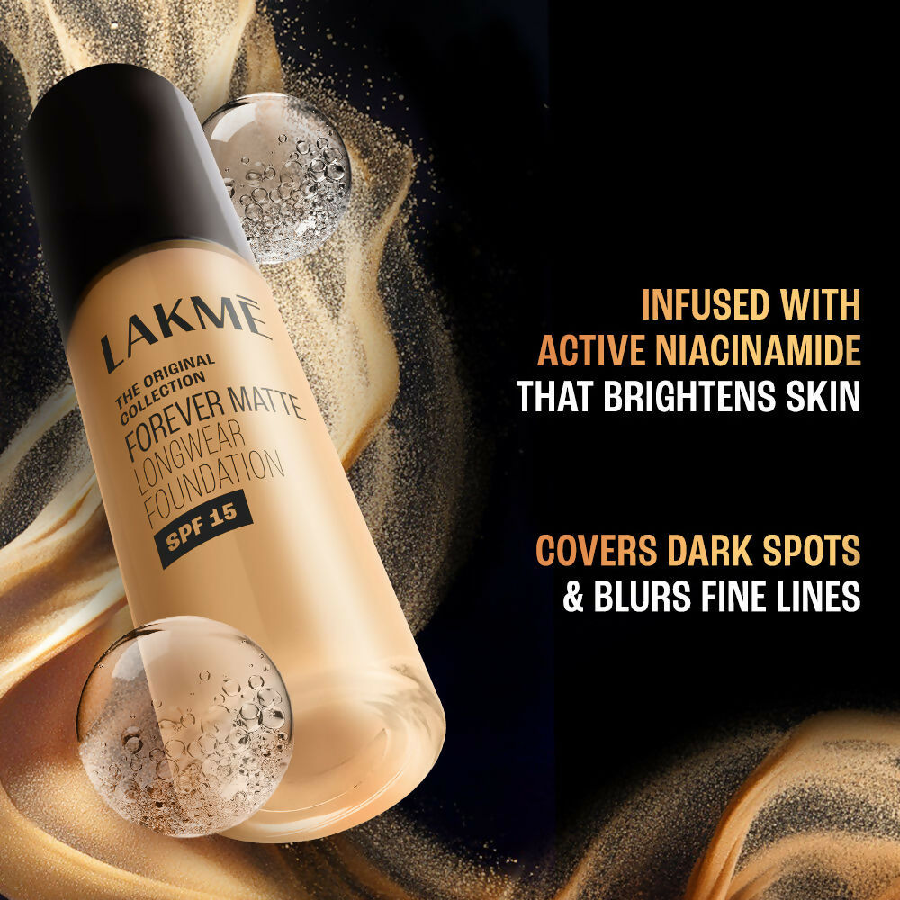 Lakme Forever Matte Longwear Foundation - Warm Natural