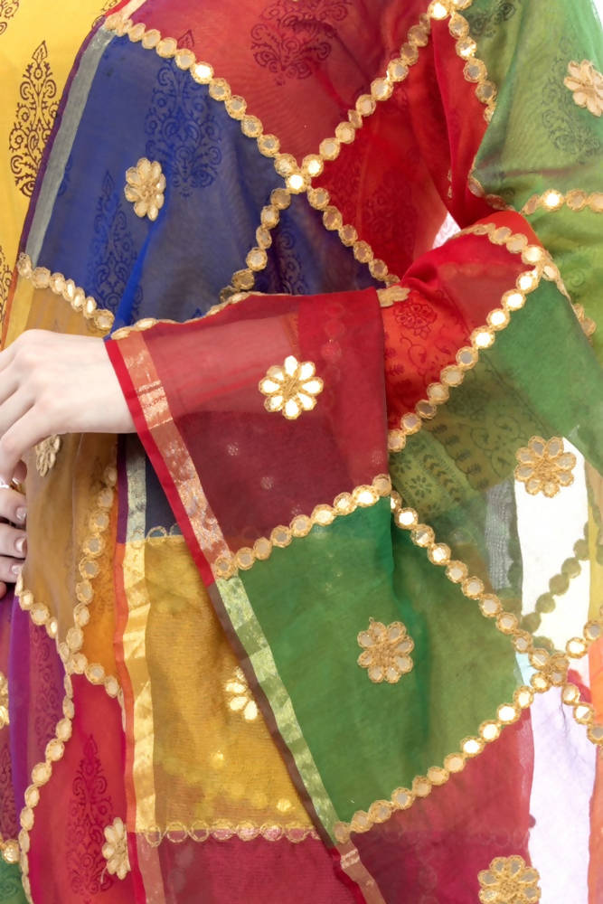 Mominos Fashion Multi Gota Box Dupatta