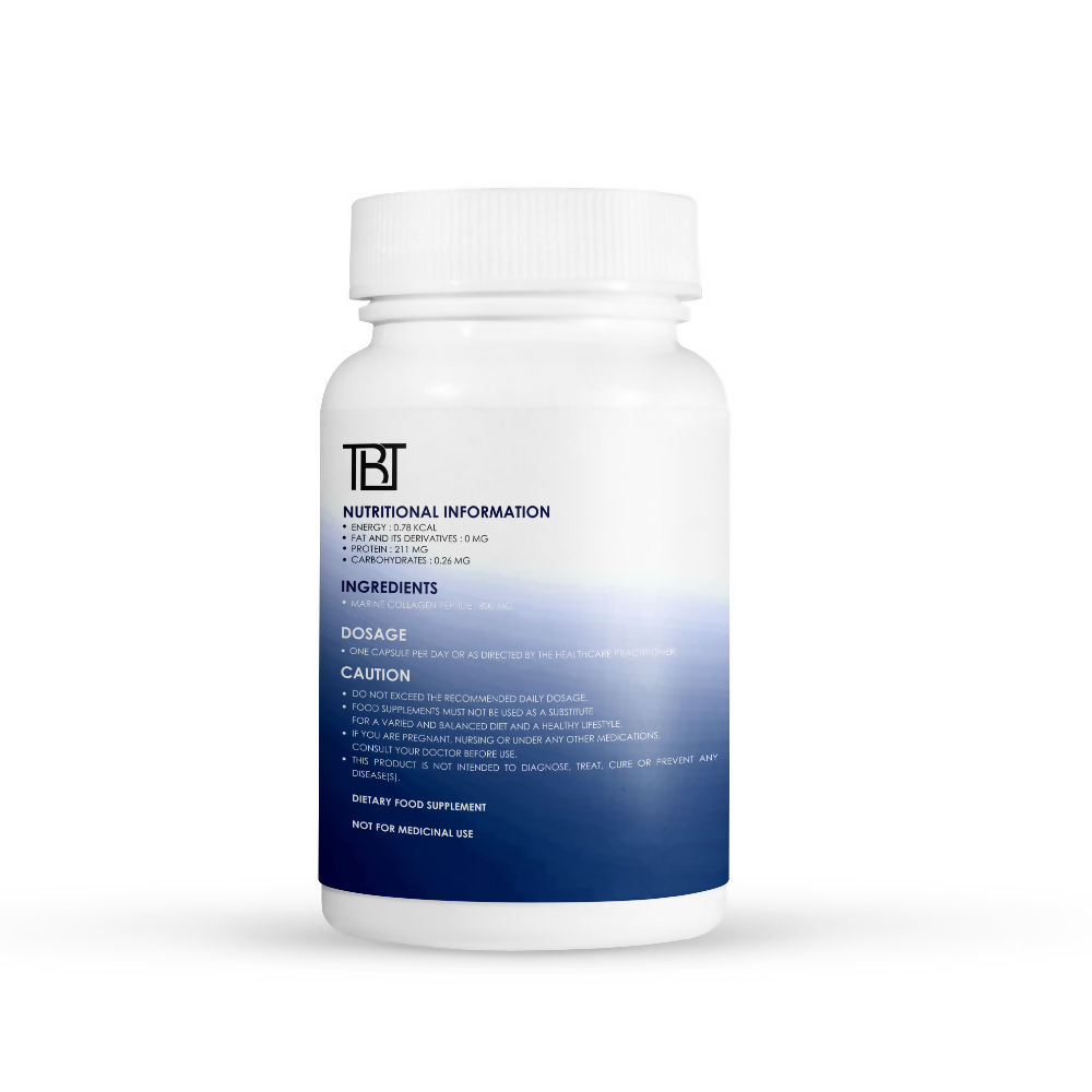 The Body Temple Marine Collagen Peptide 800mg for Healthy & Shiny Hair and Strong Nails