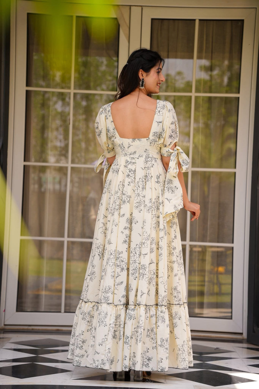 The52 Women's Gorgeous Flared Partywear Designer Poly Rayon Gown