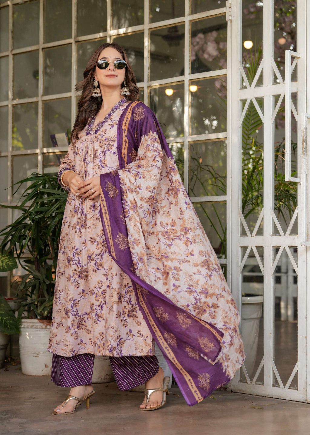 Teeya Creation Chiku Color Pure Cotton Digital Print Fully Stitched Kurti Set
